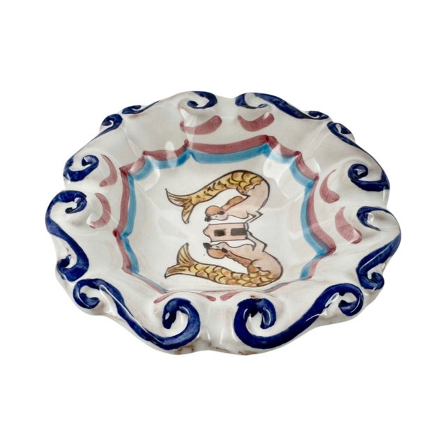Italian Vintage Le Sirenuse Hotel Positano Italy Ashtray Catchall Dish For Sale - Image 3 of 9