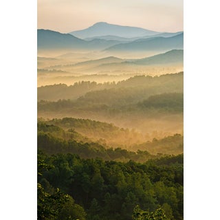 2021 "Painterly Blue Ridge Mountains. North Carolina" Modern Photography, Premium Archival Fine Art Paper by Marty Hulsebos Photography For Sale