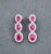 Early 21st Century 3.31 Ct Natural Burma Ruby & Diamond Earrings - 2 Pieces For Sale - Image 5 of 9