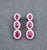 Early 21st Century 4.54 Ct Natural Burma Ruby & Diamond Earrings - 2 Pieces For Sale - Image 5 of 9
