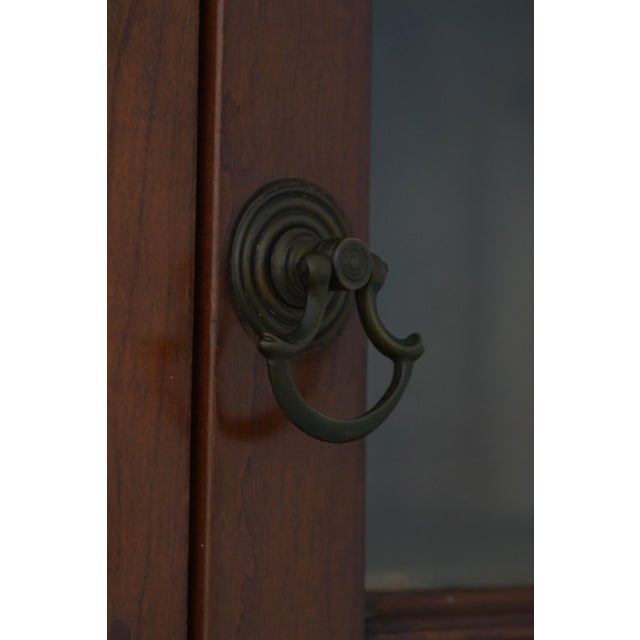 Wood Antique American Cherry Country Chippendale Corner Cabinet For Sale - Image 7 of 17