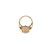 Metal 14k Gold Lavender Jade & Diamond Ring, Circa 1960, Size 6.5 For Sale - Image 7 of 7