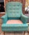 1970s Vintage Mid-Century High Back Armchair For Sale - Image 4 of 11