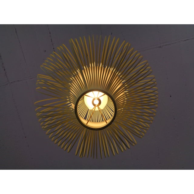 Gold Filigree Spaghetti Ceiling Lamps, Italy, 1950s, Set of 2 For Sale - Image 8 of 18
