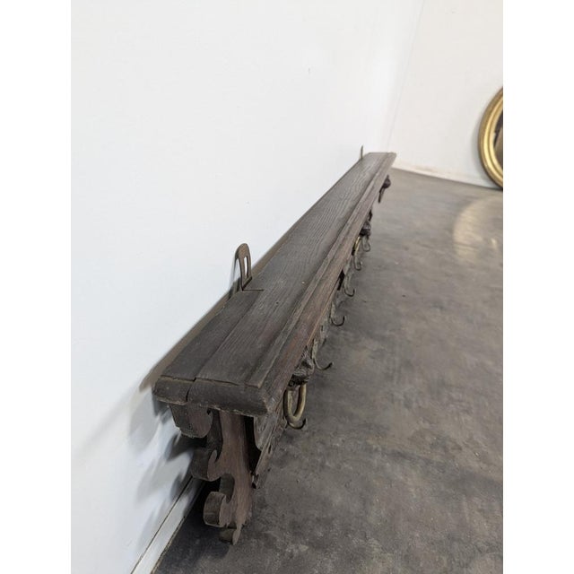 Late 19th Century Renaissance Style Wall Shelf in Oak For Sale - Image 3 of 7