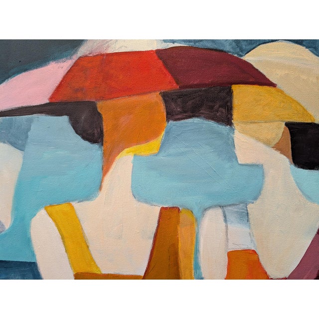 Mother and Daughters? The middle woman is making a heart symbol with her hands.