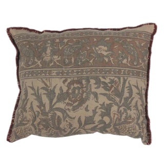 1970s Hand Made Rug Fragment Pillow For Sale