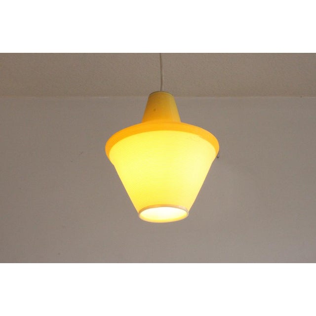 Cellulose Pendant Lamp from Atelier De Recherche Plastique & Rotaflex, 1950s For Sale - Image 11 of 17