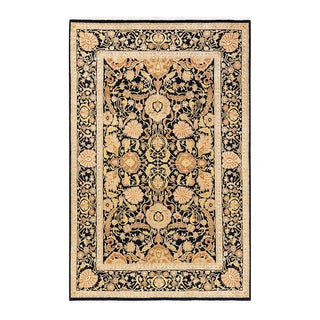 Mogul, One-of-a-Kind Hand-Knotted Area Rug in Black, 5' 10" x 9' 1" For Sale