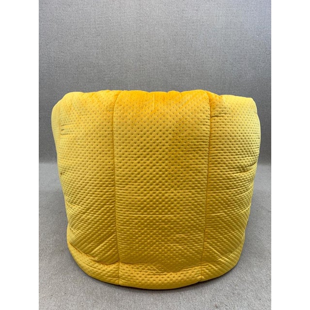 Set of Vintage Armchair and Ottoman in Yellow Brigantin from Ligne Roset For Sale - Image 14 of 18