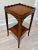 Brown 19th C. Art Nouveau Fretwork Detail Accent Table For Sale - Image 8 of 10