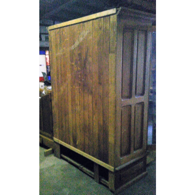 Wood 1990s Cypress China Cabinet For Sale - Image 7 of 8