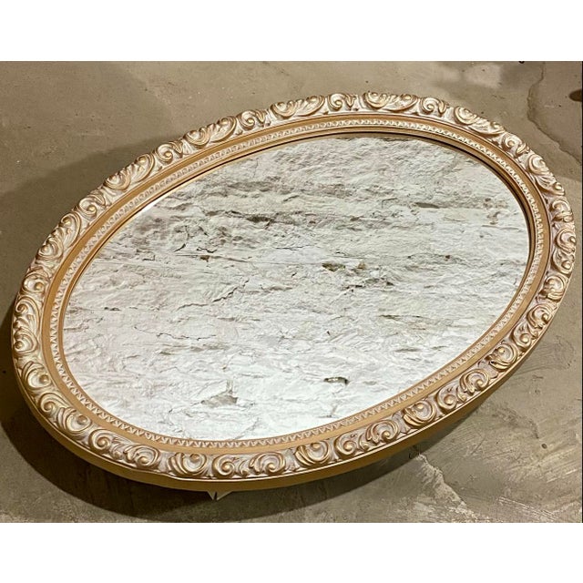 Vintage Victorian Style Oval Ressesed Medecine Cabinet With Mirror For Sale In Pittsburgh - Image 6 of 7