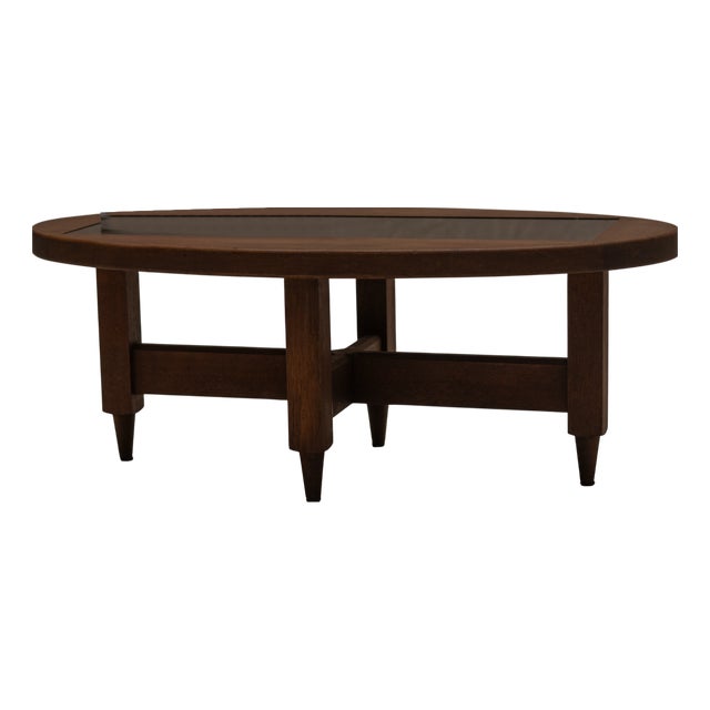 French Brutalist Coffee Table by Guillerme & Chambron, 1960s For Sale