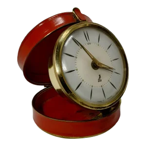 1960’s French Folding Travel Alarm Clock Henric by Jaz