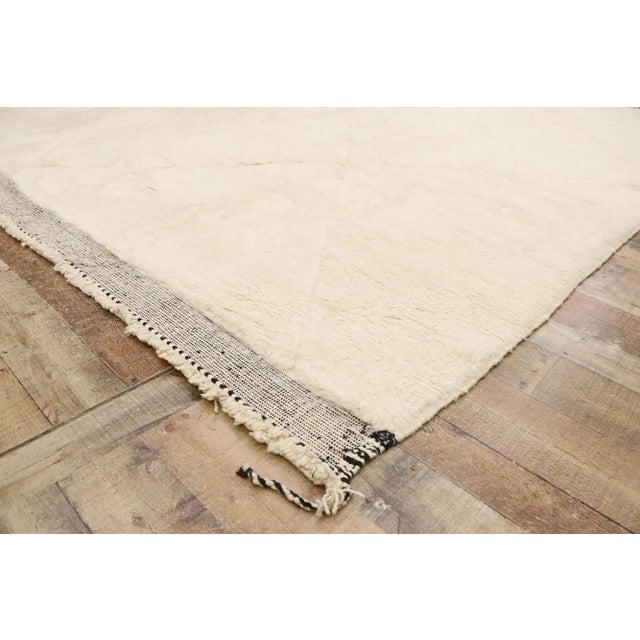 Organic Modern Beni Mrirt Moroccan Rug - 10'06 X 12'01 For Sale In Dallas - Image 6 of 9