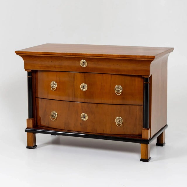 German Biedermeier Chest of Drawers with Ebonized Columns, 1820 For Sale - Image 9 of 9