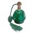 1930s Art Deco Malachite Glass Czechoslovakian Perfume Bottle For Sale