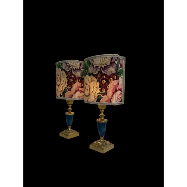 Table Lamps in Brass and Green Metal by Einar Bäckström, 1950, Set of 2 For Sale - Image 12 of 13