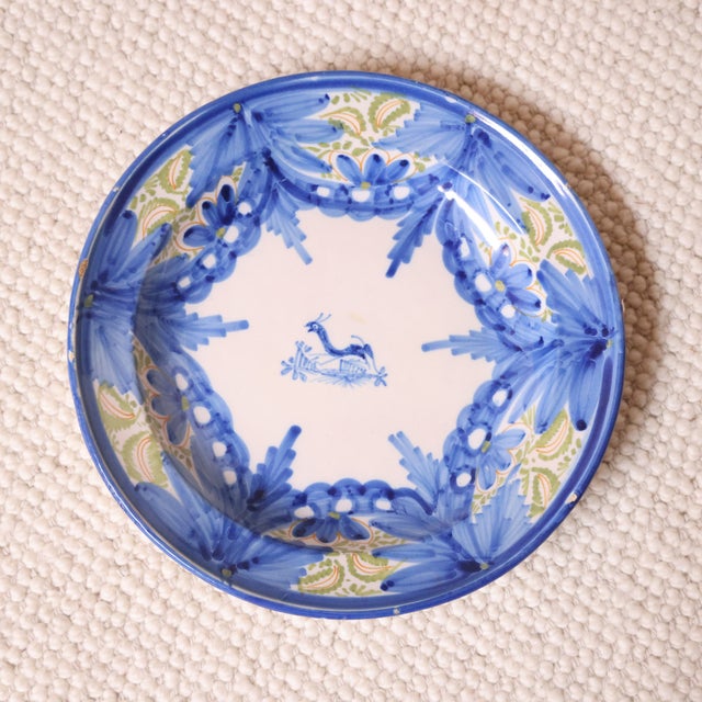 Add timeless Mediterranean charm to your collection with these 19th century Spanish pottery plates, beautifully...