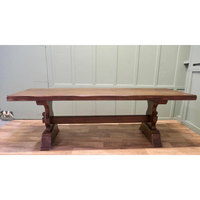 Large French 19th century Oak Refectory Table This is a Very Heavy Solid Oak Country Table, a refectory table from...