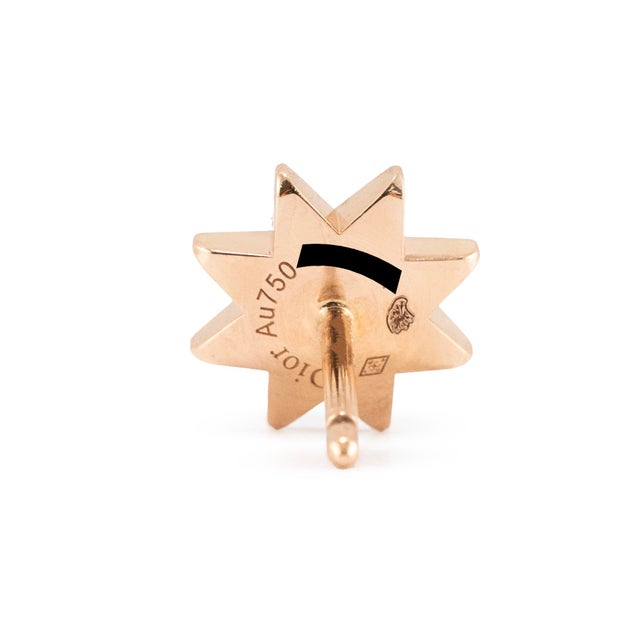 Early 21st Century Christian Dior ÉToile Des Vents 18k Rose Gold Diamond Single Pink Stud Earring For Sale - Image 5 of 8