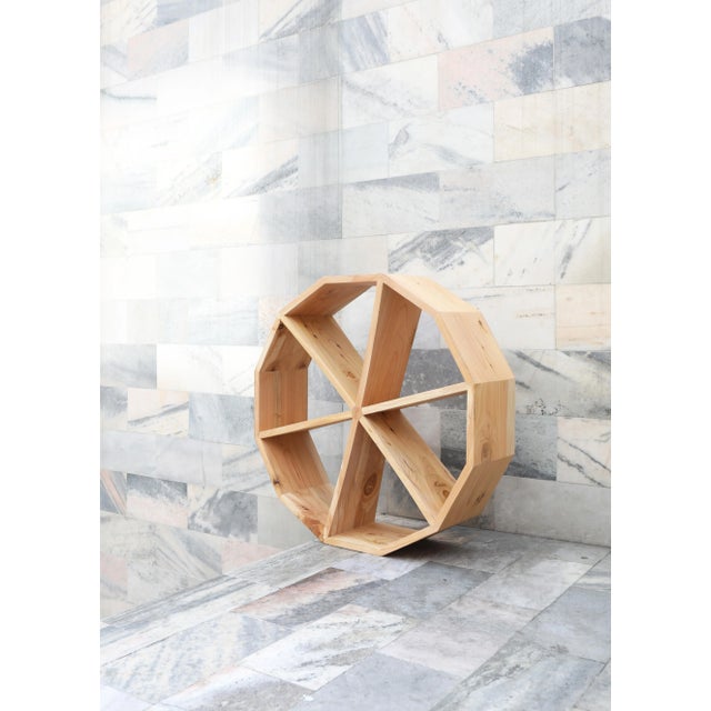 Large Mulino Cedar Bookcase by Domenico Orefice for Man de Milan For Sale - Image 6 of 6