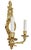 Gold Late 20th Century French Neoclassical Empire Style Gilt Bronze Two Light Wall Sconces W. Mirrors - a Pair For Sale - Image 8 of 17