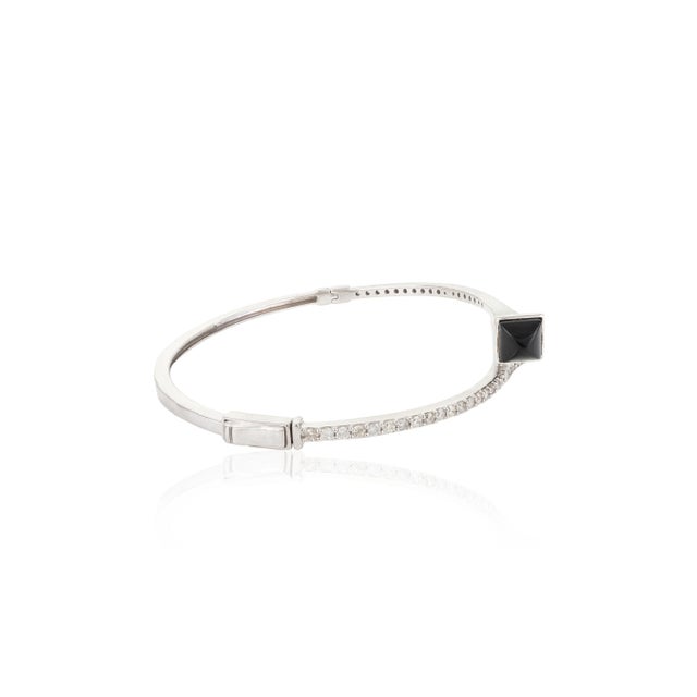 1.19 Ctw Certified Diamond Bangle Bracelet For Sale In New York - Image 6 of 7