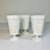 1950s Vintage Americana Arts & Crafts Boho Chic Milk Glass Pedestal Ice Tea Glasses - Set of 5 For Sale - Image 6 of 9