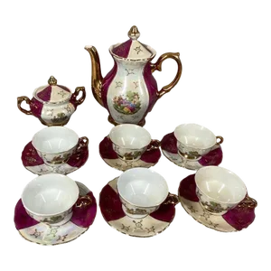 Early 20th Century French Porcelain Coffee / Tea Set -16 Pieces