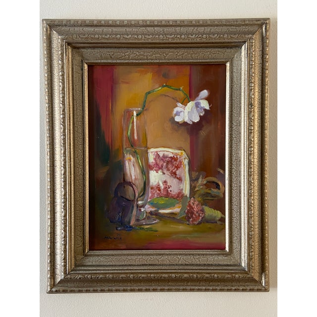 Contemporary Contemporary Impressionistic Original Flower Still Life Oil Painting by Marina Movshina For Sale - Image 3 of 7