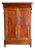 Antique Mahogany Biedermeier Maids Cupboard For Sale