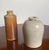 Victorian Pair of Victorian Cream-Glazed Stoneware Jars With Capacity Marks For Sale - Image 3 of 12