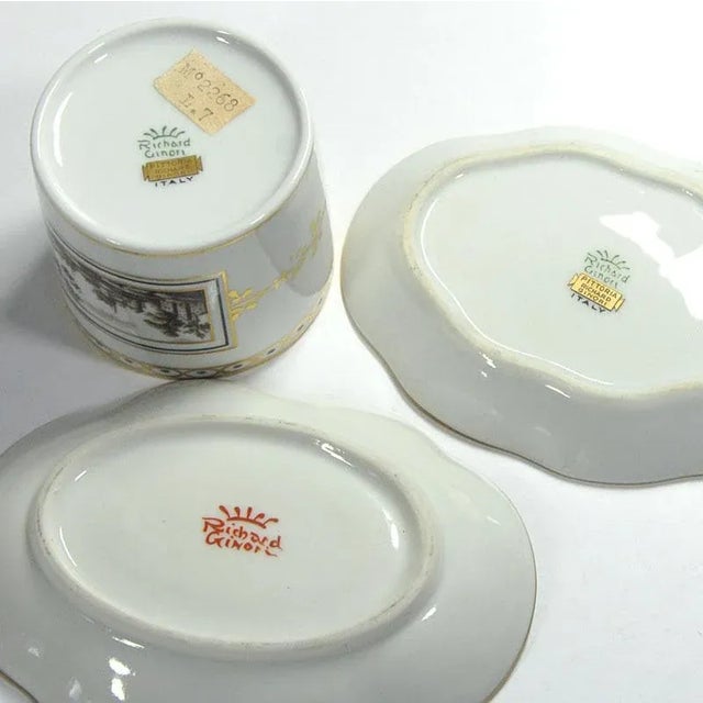 Italian Porcelain Fiesole Set by Richard Ginori, 1960s, Set of 3 For Sale - Image 11 of 12