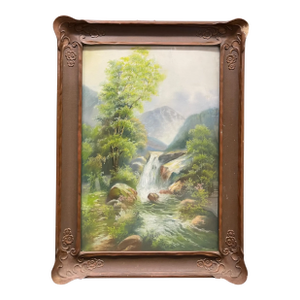 Pastel on Paper Landscape Painting, American, 20th Century