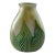 A Vintage Art Nouveaux-Style, Signed Iridescent Thick and Solid "Feather," Vessel/ Vase For Sale