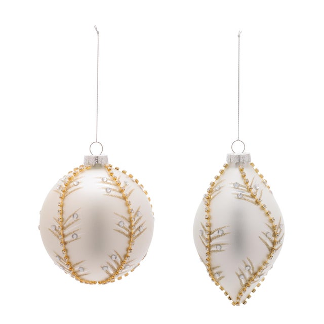 Brighten your holiday décor with this set of 6 Glass Ornaments, featuring a timeless shape and lustrous finish. Perfect...