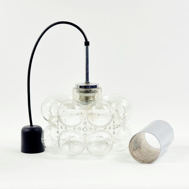 Transparent Mid-Century Bubble Glass Ceiling Light/Pendant by Helena Tynell for Limburg, Germany, 1960s For Sale - Image 8 of 11