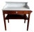 Country House Dressing Table in Wood and Marble, 1940s For Sale