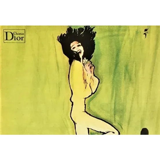 This is an original vintage advertising print for Christian Dior’s Diorella parfum that appeared in a 1972 French...