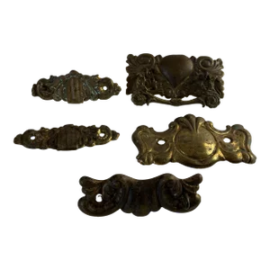 Set of 5 19th Century French Cabinet and Drawer Pulls