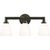 Modern Chapman & Myers for Visual Comfort Signature Wilton Triple Bath Light in Bronze with White Glass For Sale - Image 3 of 4