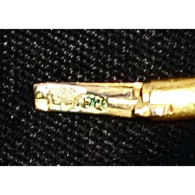 Victorian 19th Century Victorian 14k Gold Sapphire and Diamond Bracelet Bangle For Sale - Image 3 of 4