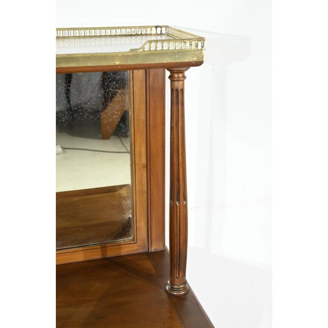 Louis XVI Style Cherry Console Table, Late 19th Century For Sale - Image 12 of 18