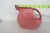 Rose Fiestaware Homer Laughlin Disk Pitcher Rose Pink Jug Concentric Ring Style 4835b For Sale - Image 8 of 16