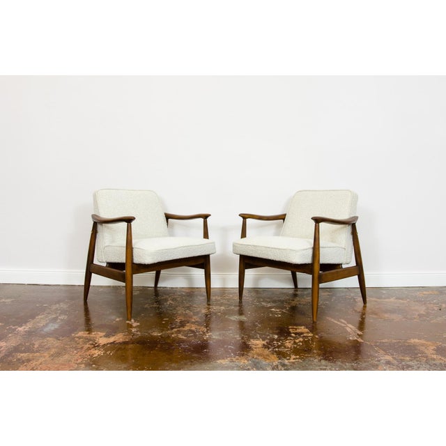 Wood Mid-Century Modern Lounge Chairs by Juliusz Kędziorek, Poland, 1960s, Set of 2 For Sale - Image 7 of 18