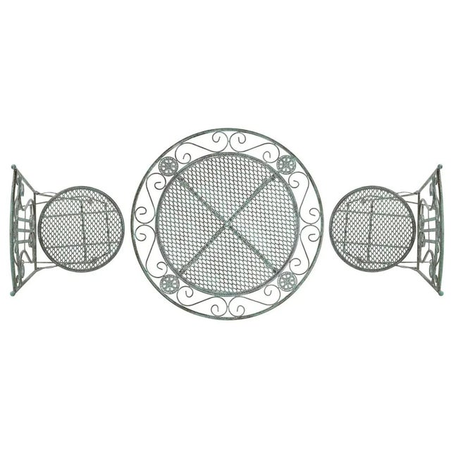 Semly 3 Piece Bistro - Antique Dark Green For Sale In Philadelphia - Image 6 of 8