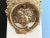 Mid 20th Century Mid Century Brass Faux Bois Wreath Door Knocker For Sale - Image 5 of 18