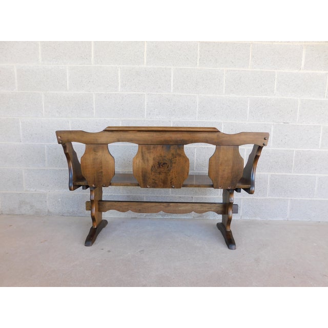 Bicentennial Anniversary Bench by Standard Chair of Gardner Inc. For Sale - Image 12 of 12